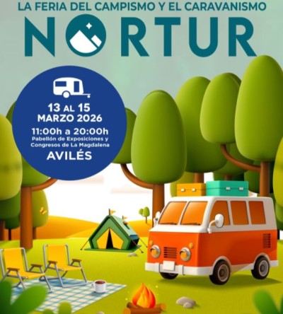 Avilés acoge en marzo la tercera edición de la feria nortur, dedicada al campismo y al caravanismo